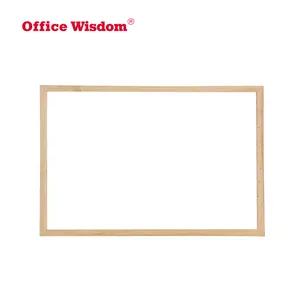 Magnetic Wooden Frame Standard Whiteboard Hanging Type Portable Blackboard For School Office