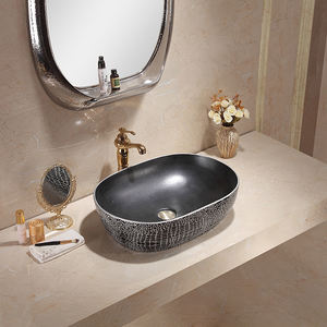 Lavabo de salle de bains en céramique, 1 pièce, nouveau modèle design moderne, vente en gros, sacs de toilette, style américain - Product Image 6