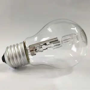 A55 A60 E27 220V-240V 18W 28W 42W 58W 70W 75W 105W 200W Clear glass Energy-Efficient Halogen Bulb