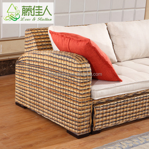 Nuovo design mobili soggiorno in rattan set di comando elettrico divano letto unità d'angolo - Product Image 4