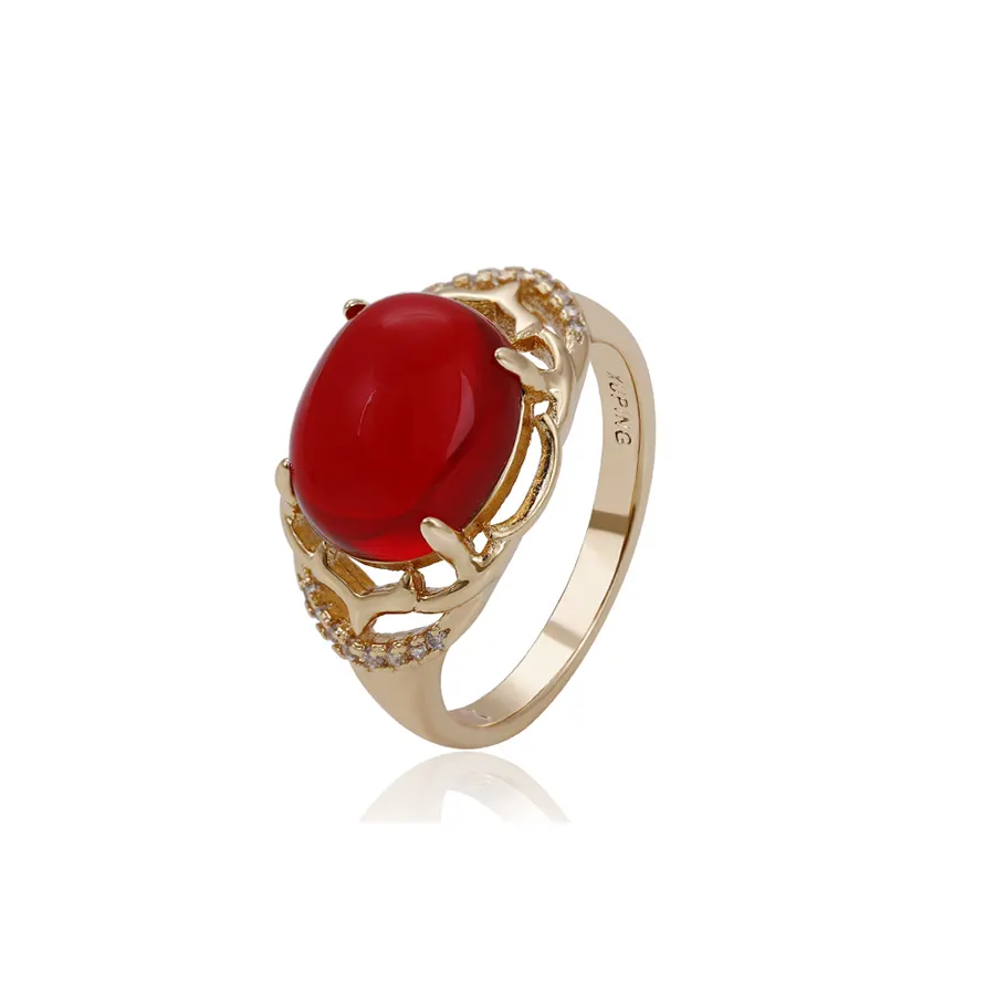 14754 Xuping элегантный дизайн ювелирные изделия Большой синтетический CZ золотой палец кольцо