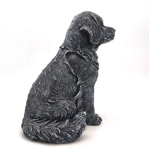 Design moderne décoration de jardin résine extérieure <span class=keywords><strong>labrador</strong></span> noir statue figurines de chien en <span class=keywords><strong>gros</strong></span> - Product Image 6
