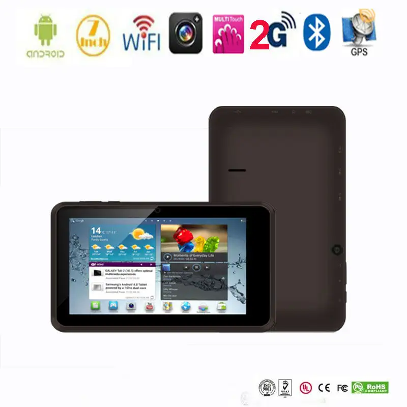 7 polegadas tela de toque Capacitivo MTK 8317 dual core Android 4.1.2 tablet pc