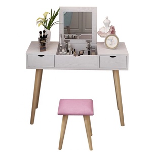 Coiffeuse en bois de luxe moderne et populaire avec mélamine et miroir design fantaisie meubles de maison