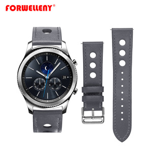 Alta qualità 20mm Custom Samsung Gear S3 Galaxy sostituzione in pelle cinturino cinturino frontiera/classico edizione limitata 46mm 22mm - Product Image 4