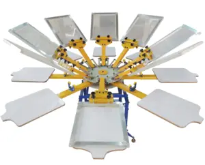 Руководство по эксплуатации 8 цвет 8 станция шелковой ширмы для нанесения печати по фольге
