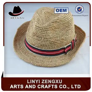 Verano gran sombrero de ala ancha de las mujeres barato papel de paja sombrero