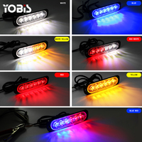Venta al por mayor 12V LED Hot Flash Light Strobe Super Slim Vehículos de Emergencia Auto Ámbar Bar Suministro de Fábrica
