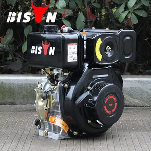 BISON (จีน) Power ดีเซลเครื่องยนต์10HP 186F ด้วยตนเอง/ไฟฟ้า406CC Displacement สำหรับ5KW เครื่องกำเนิดไฟฟ้าดีเซล