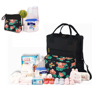 Negro ligero lujo más elegante bebé madre <span class=keywords><strong>maternidad</strong></span> para la venta grande niños de alta moda bolsa de pañales Nappy mochilas - Product Image 5