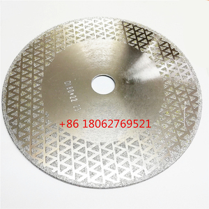 Đặt Hàng Trực Tiếp 7Inch 180Mm Hai Bên 2 Trong 1 Rim Disc Electroplated Kim Cương Cắt Blade Đối Với Marble