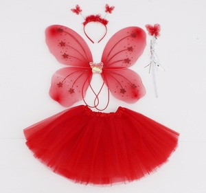 Falda Tutú al por Mayor de Color Sólido Directamente de Fábrica, Tutú Rosa Claro para Niña <span class=keywords><strong>con</strong></span> Alas de Mariposa, Importado de China - Product Image 6