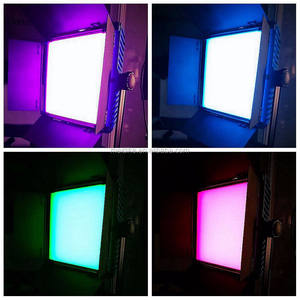 Panneau de lumière à intensité variable Yidoblo A-1200C 100w, 2800K à <span class=keywords><strong>9990K</strong></span>, équipement de tournage de film film vidéo bleu led lumière douce - Product Image 5