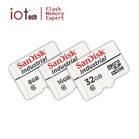 Carte mémoire Sandisk originale en vrac, 8 Go, 16 Go, Micro SD industrielle pour enregistreur
