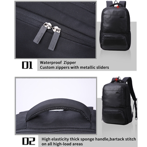 Aoking 17 Inch Kinh Doanh Cổ Điển Ba Lô Với <span class=keywords><strong>Hidden</strong></span> Ngăn Không Thấm Nước Dây Kéo Kim Loại Cho Mens Và Unisex Sử Dụng - Product Image 4