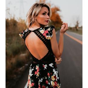 Irregularity Womens <strong>Summer</strong> <strong>Boho</strong> <strong>Dresses</strong> Backless Maxi Floral <strong>Dress</strong> - Product Image 3