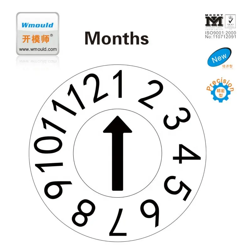 Digital date time insert plastic mount stamp