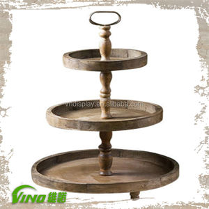 Support de support de plante en bois Vintage, affichage de plante de 2 couches, support de plante de jardin - Product Image 3