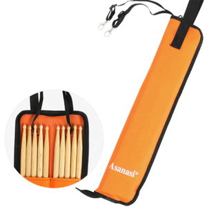 Baquetas para bateria, espessamento de alta qualidade, bolsa portátil para armazenamento
