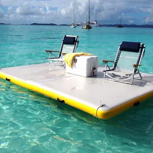 बिक्री के लिए Inflatable द्वीप नाव गोदी अस्थायी मंच द्वीप