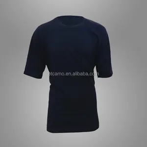 Custom men's shirt dark blue print ocean style summer shirts loose fit high quality 100% polyester fabric shirts for men