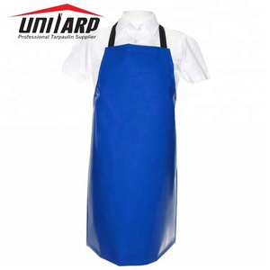 Grembiule da macellaio in PVC resistente ai prodotti chimici in vinile industriale grembiule in vinile di gomma impermeabile con Logo