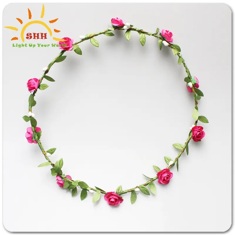 New Inventions Flower Head Band Lighting Garland