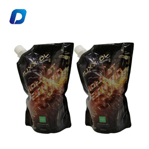 Personalizado de alta calidad de grado alimenticio Stand-Up líquido boquilla bolsa BPA libre con cremallera superior conveniente jugos leches personalizado - Product Image 1