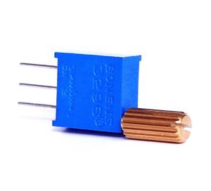 ทริมเมอร์โพเทนชิโอมิเตอร์แบบทริม<span class=keywords><strong>3296W</strong></span> ปุ่มปรับระดับด้านบน8มม. <span class=keywords><strong>10K</strong></span> - Product Image 2