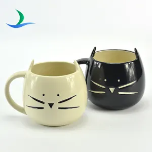 Tasse à café et thé au lait chat 3d, en céramique, chope