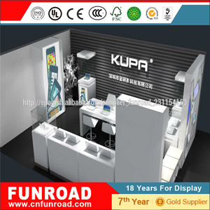 Kiosco informatico mostrador escaparate expositivo para tienda informatica con MDF. - Product Image 1