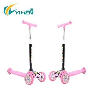 Janiilen-trottinette pliable rose à trois roues, <span class=keywords><strong>scooter</strong></span> en plastique pour enfants - Product Image 3