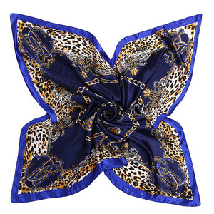 Flower Floral Digital Printed 90x90cm Polyester Satin <strong>Silk</strong> Square <strong>Scarf</strong> <strong>Women</strong> - Product Image 6