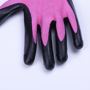 PPE 13G Rose Polyester <span class=keywords><strong>Gant</strong></span> Noir Enduit de Niril Durable Jardin Travail Jardinage Sécurité Construction <span class=keywords><strong>Gant</strong></span> <span class=keywords><strong>Nitrile</strong></span> Trempé Gants - Product Image 4