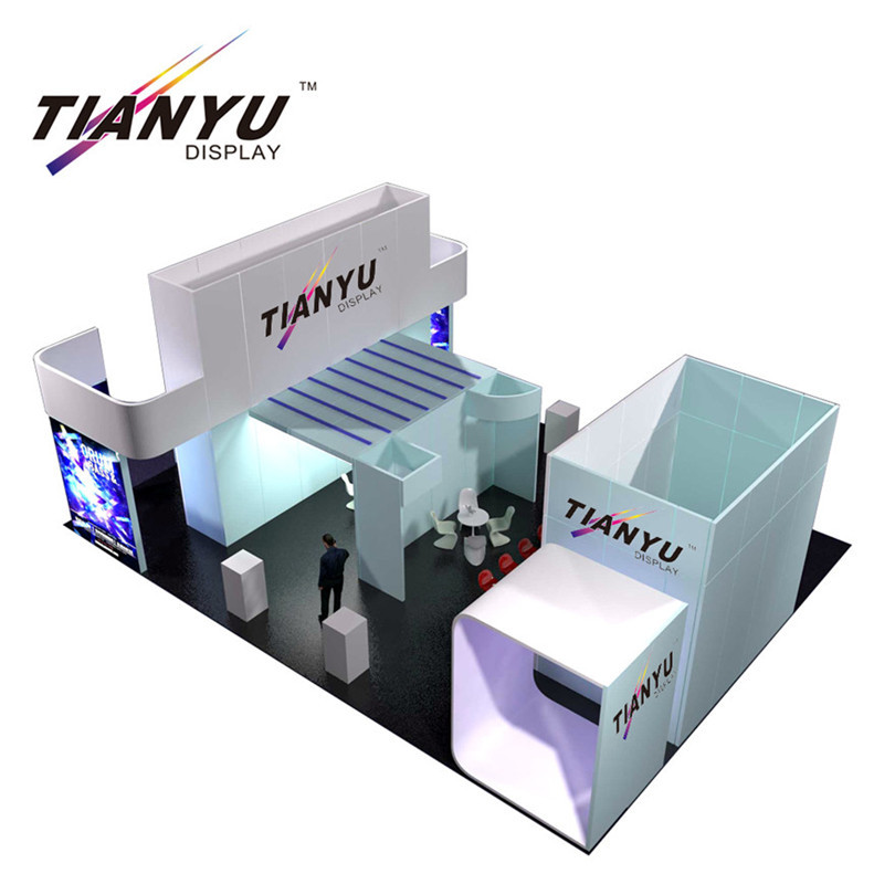Modulaire réutilisable stand d'exposition en aluminium