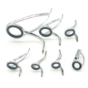 7/8Pcs CR סוגר סירת מפזזי לגלוש מוט ארוך ליהוק מוט DIY אביזרי חכת דיג מדריכי טיפים טבעות עבור תיקון שיפוץ