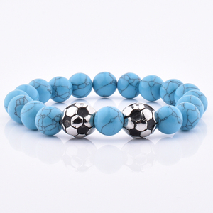 Pengiriman cepat grosir 10mm murah manik batu akik senyum abu-abu baja antikarat jimat perhiasan gelang batu alami - Product Image 3