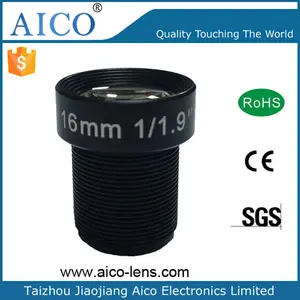 F1.8 4mp 16 Mm Focal Length 16mm M12 M12x0.5 S Mount Cctv Board Cam Lens For 1/1.9" 1/2" Sensor Size Image Camera