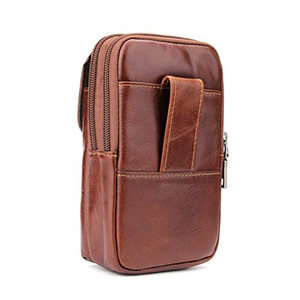 <span class=keywords><strong>Riñonera</strong></span> de <span class=keywords><strong>Cuero</strong></span> Genuino Marrón para Hombre - Product Image 3