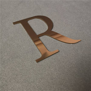 Letras de metal 3D de acero inoxidable de China con alfabeto dorado para Decoración - Product Image 4