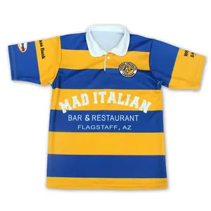 Authentische ausbildung custom sublimiert rugby shirts klassische rugby trikots