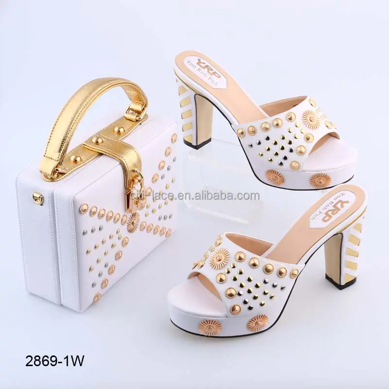 BL2869 חדש עיצוב יפה צבע נעלי נשים איטלקיות ושקיות למכירה