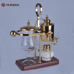 Cafetière à siphon Nispira, Belgique, luxe, famille royale, équilibre, siphon, couleur or, 1 ensemble - Product Image 4