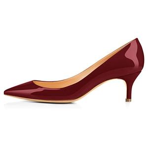 Elegant Classic Women Plus Size Summer Autumn Slip-On <strong>Kitten</strong> <strong>Heels</strong> Fashion Pointed Toe Jelly Color Breathable <strong>Shoes</strong> - Product Image 6