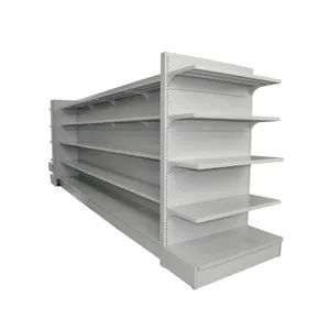 customized design supermarket shelf and perforated metal pegboard/gondola shelf