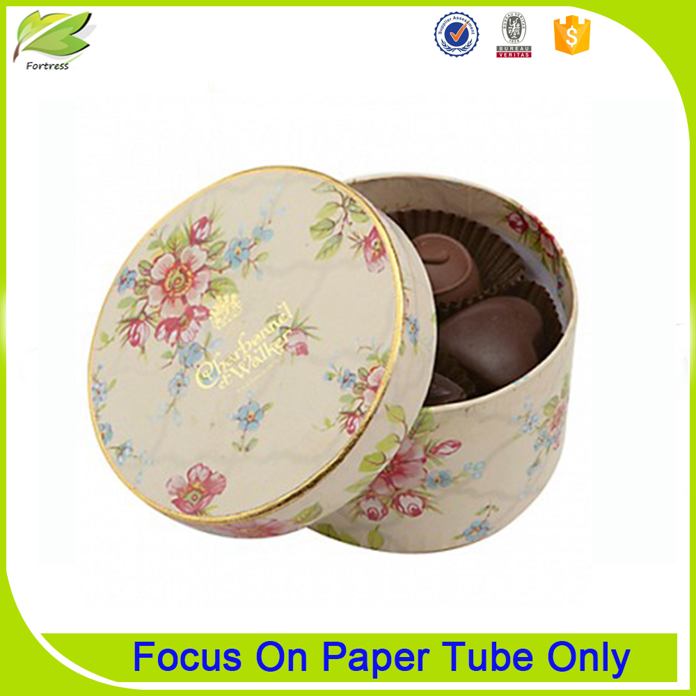 Recyclable Coeur Chocolat Papier Tube Alimentaire pour le Cadeau