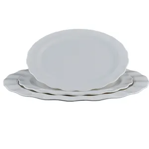 Пластиковый поднос для пищевых продуктов HC, столовая посуда большого размера, 100% меламиновая тарелка