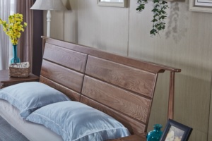 Lit double en bois indien, décorations de luxe avec tiroir latéral de chambre à coucher, meubles d'hôtel et de loft - Product Image 5