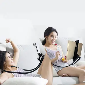 Gooseneck Flexible Long Arms Mobile Phone Tablet PC Holder Desktop Bed Lazy Bracket Mobile Stand for iPad Pro 12.9"