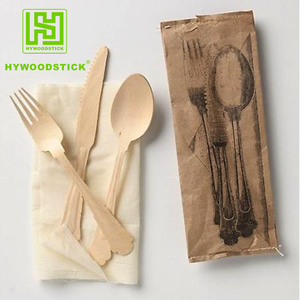 Juego de Cubiertos Desechables de Madera Ecológicos al por Mayor - Cubiertos de Abedul Biodegradables de Grado Alimenticio, Libres de BPA, Resistentes al Calor para Fiestas - Product Image 5